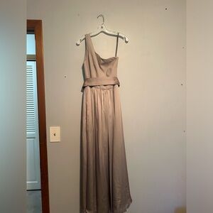 Sand color bridesmaid dress